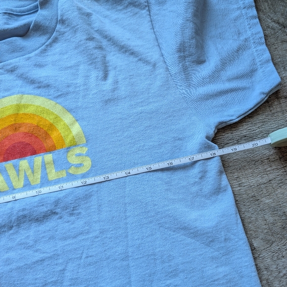 Vintage Y2K DAWLS Rainbow Graphic Tee - size L - Picture 5 of 6